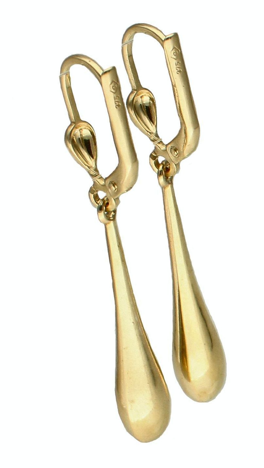 Złote kolczyki damskie 375 wiszące klasyczne sopelki KL 6534 375 (1).jpg